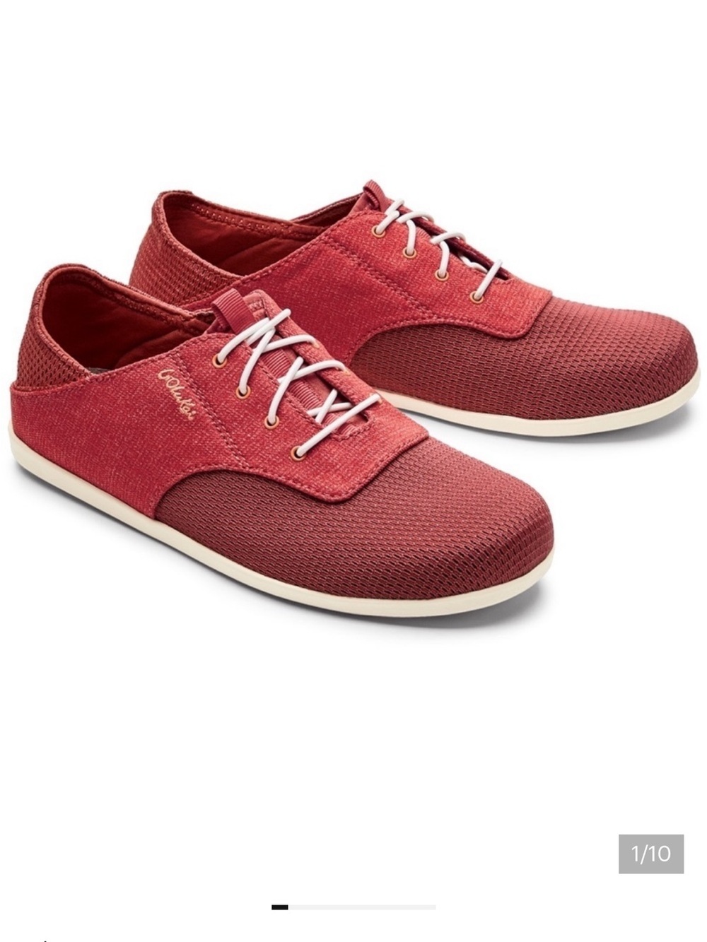 Olukai Wailua Lace Red Shoes 8.5